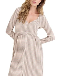 The Softest Rib Maternity Nursing Friendly Dress