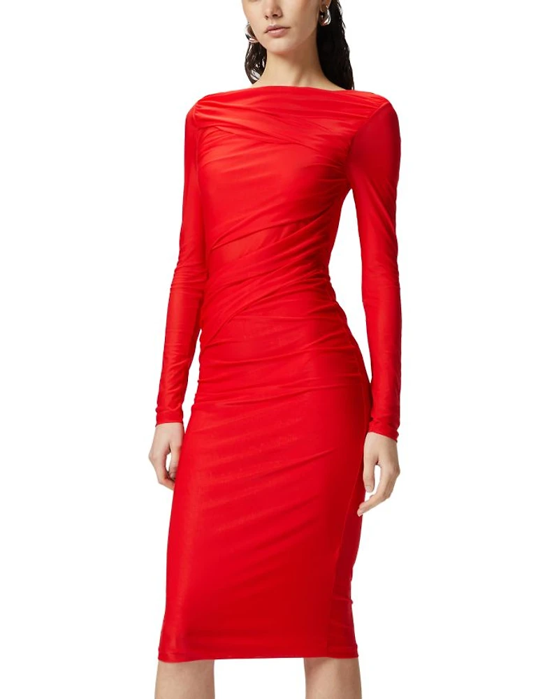 Long Sleeve Pencil Midi Dress