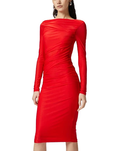 Long Sleeve Pencil Midi Dress
