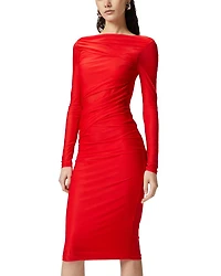 Long Sleeve Pencil Midi Dress