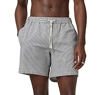 Allsaints Warden Seersucker Striped Regular Fit Swim Trunks