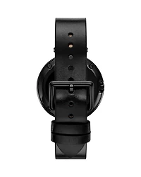 The Pierced Two Hand Black Stainless Steel Watch, 36mm