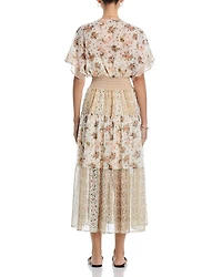 Kimono Short Sleeve Midi Dress