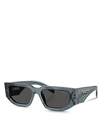 Prada Pr 09ZSF Rectangular Sunglasses, 55mm