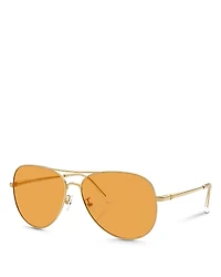 Tory Burch TY6114 Aviator Sunglasses, 60mm