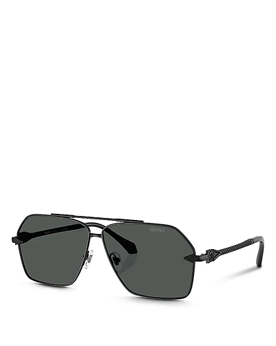 Versace Aviator Sunglasses, 63mm