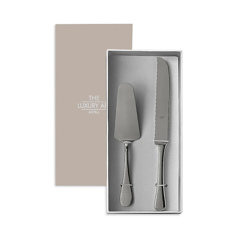 Mepra Brescia Mirror 2 Piece Cake Set