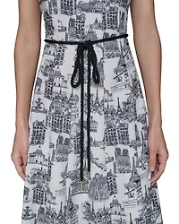 Square Neck Fit and Flare Dress
