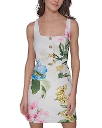 Karl Lagerfeld Paris Square Neck Sheath Dress