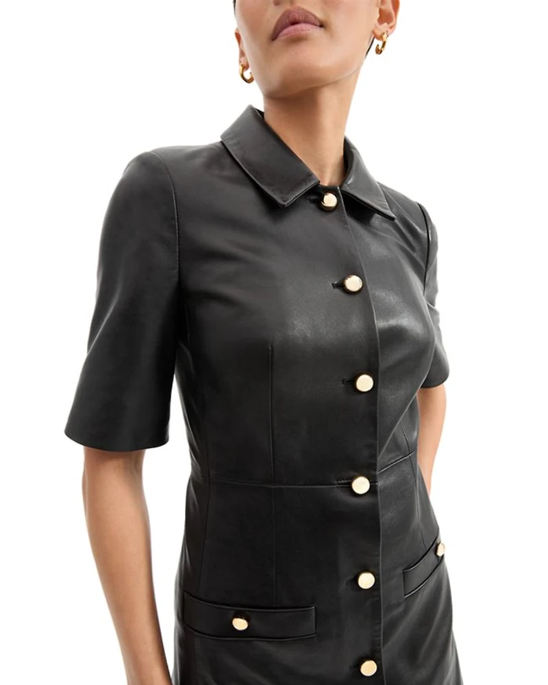 Paige Leather Dress