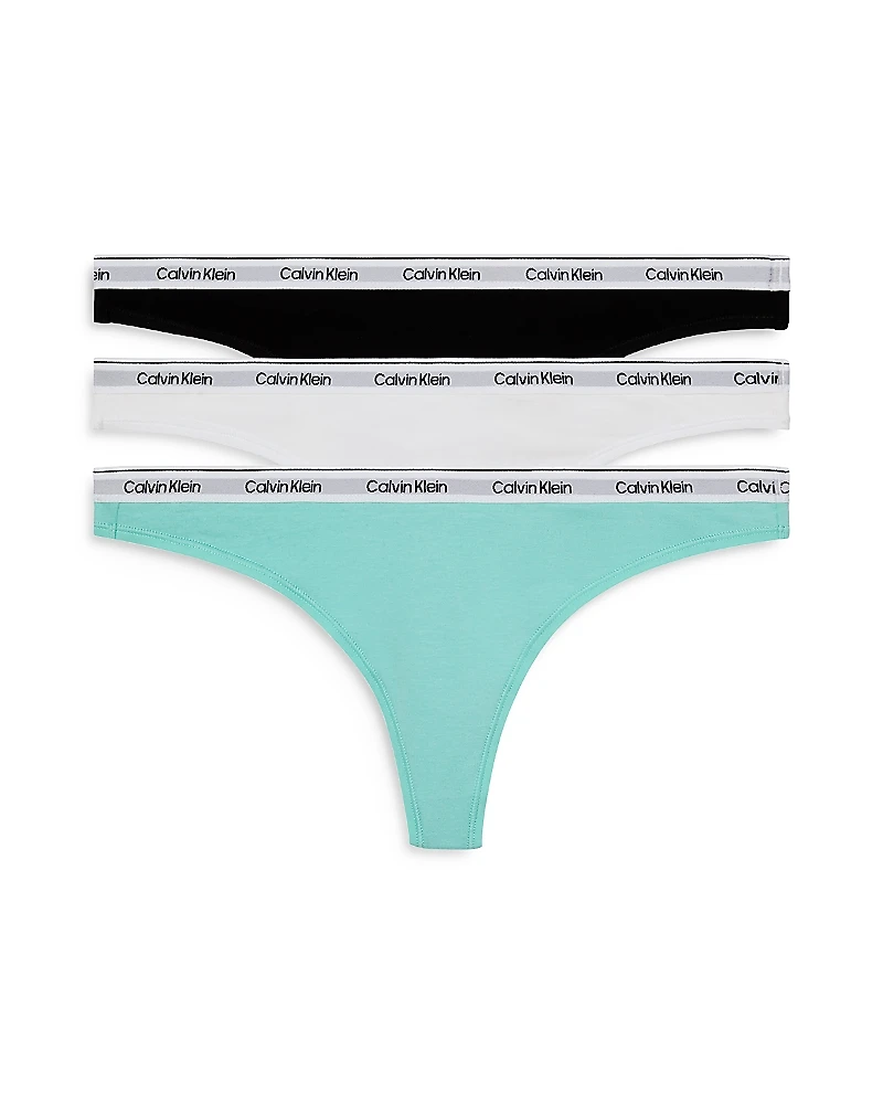 Calvin Klein Modern Logo Thong, Set of 3