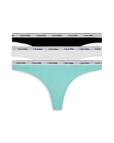 Calvin Klein Modern Logo Thong, Set of 3