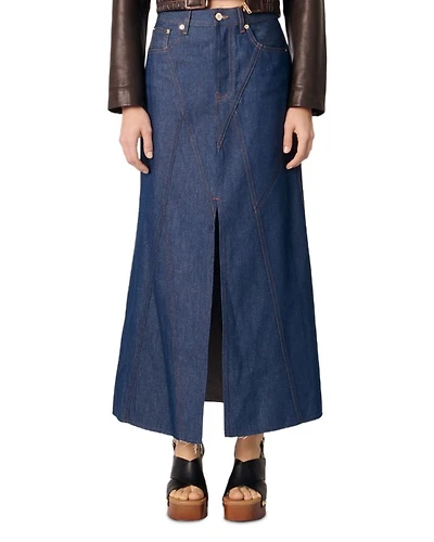 Long Denim Skirt