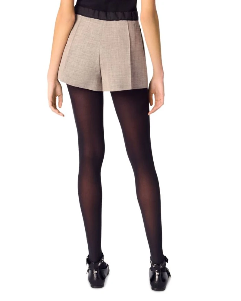 Suit Shorts With Darts