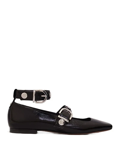 Women's Square Toe Studded Mary Jane Pumps