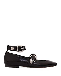 Women's Square Toe Studded Mary Jane Pumps