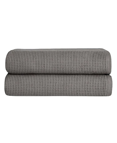 Cozy Earth Waffle Bath Towels, Set of 2