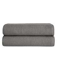 Cozy Earth Waffle Bath Towels, Set of 2