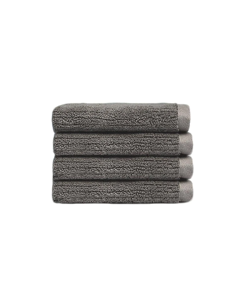 Cozy Earth Ribbed Terry Washcloths, Set of 4