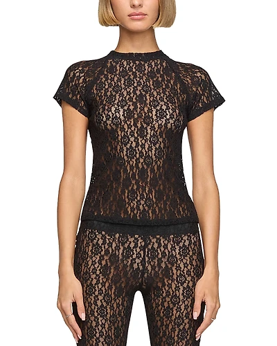 Eb Denim Lace Baby Tee