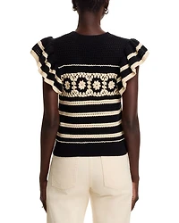 Penelope Flutter Sleeve Sweater