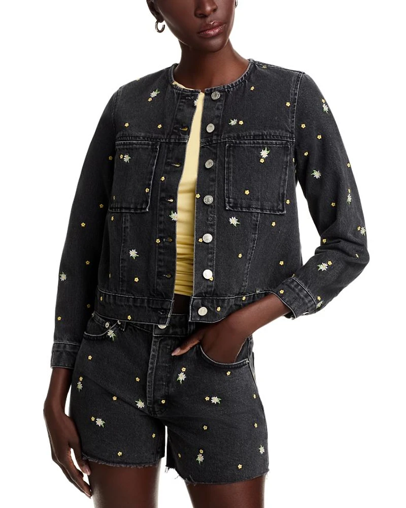 Lido Floral Denim Jacket
