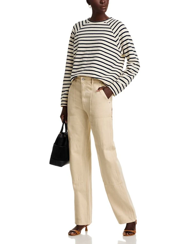 Loopback Franny Stripe Sweatshirt
