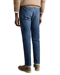 Tapered Slim Fit Jeans Mid Blue Wash