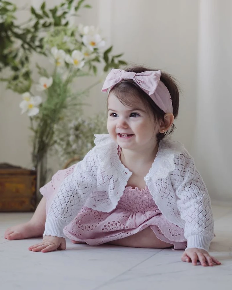 Girls' Pointelle Cardigan Sweater - Baby