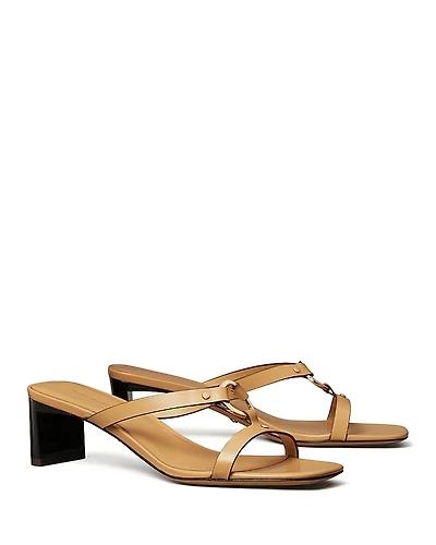 Tory Burch Women's Ring Kitten Heel Sandals