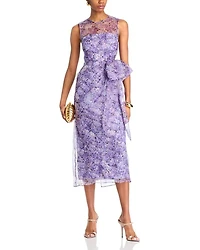 Silk Painted Hydrangea Miley Dress