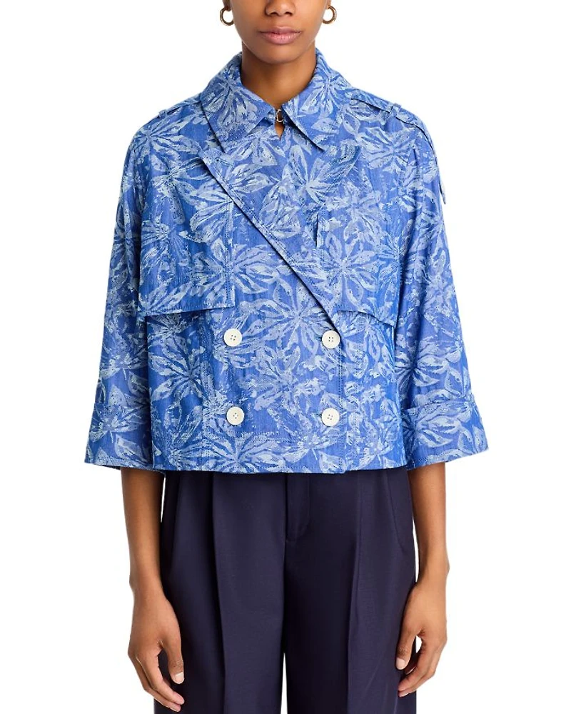 Elijah Cropped Trench Jacket
