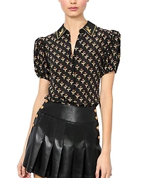 Lanna Faux Leather Mini Skirt