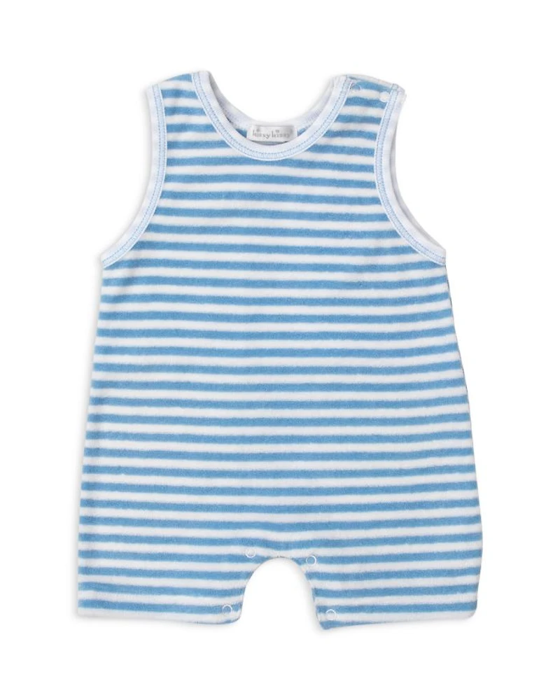 Boys' Striped Terry Sleeveless Romper - Baby