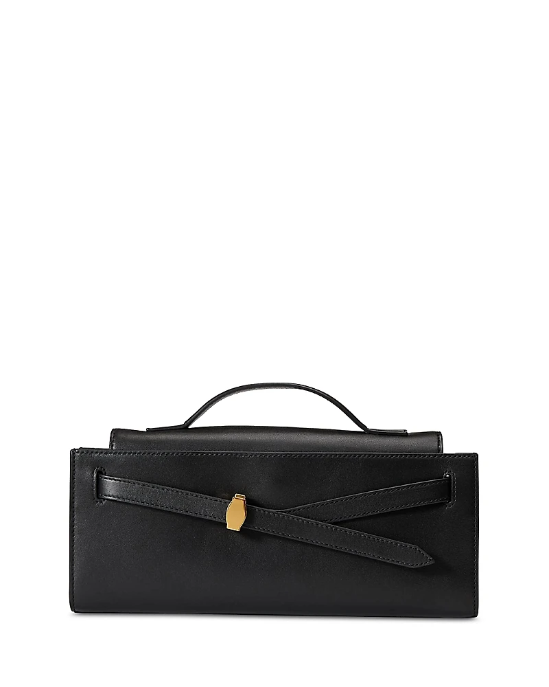 Veronica Beard Dash Leather Clutch Bag