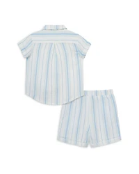 Boys' Striped Shirt & Shorts Set - Baby