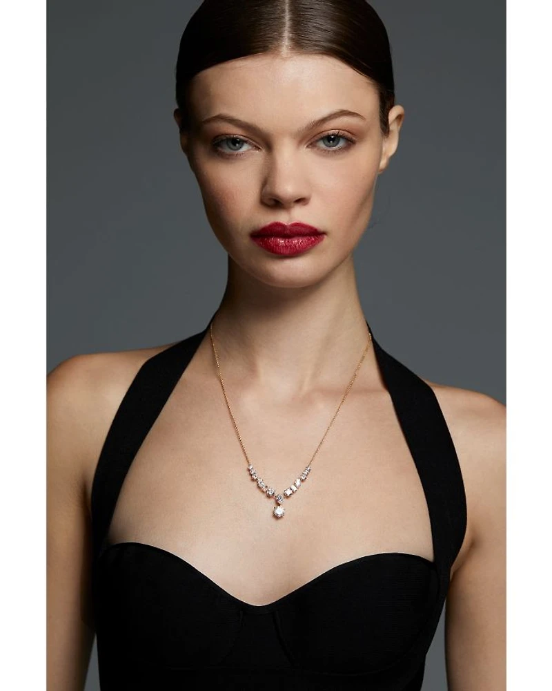 BTRX Mixed Cubic Zirconia Statement Necklace, 18"-20"