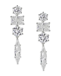 Nadri Btrx Mixed Cubic Zirconia Linear Drop Earrings