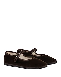 ViBi Venezia Women's Mary Jane Velvet Flats