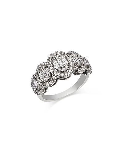 Bloomingdale's Fine Collection Diamond Oval Mosaic Band Ring
