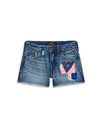 Girls' Distressed Cotton Denim Short - Little Kid