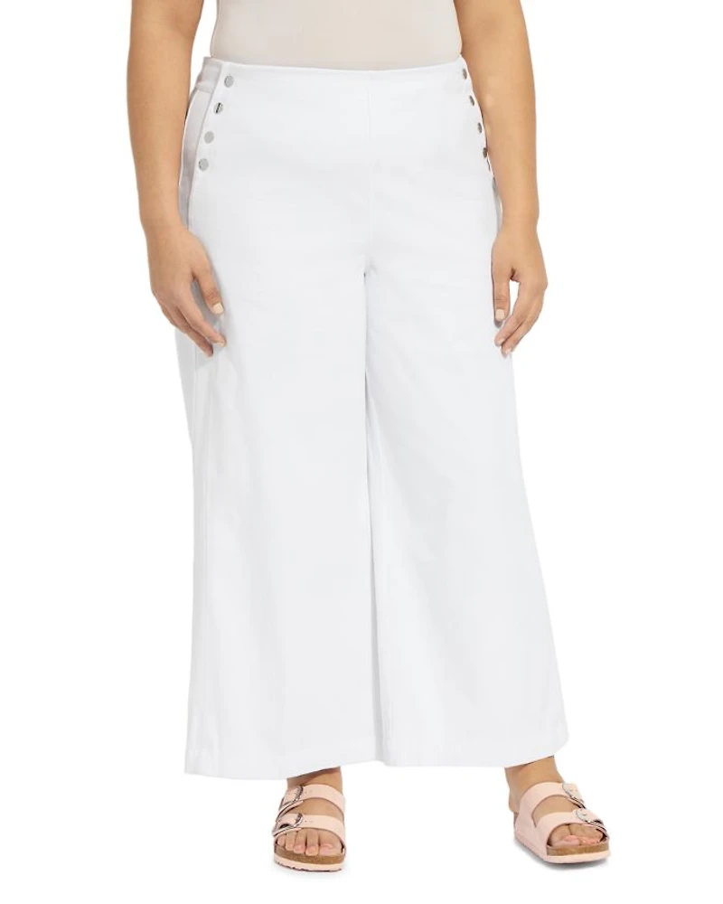 Mallory Sailor High Waisted Jeans White