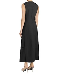 Maddy Sleeveless Multi-Panel Asymmetric Dress Stretch Cotton