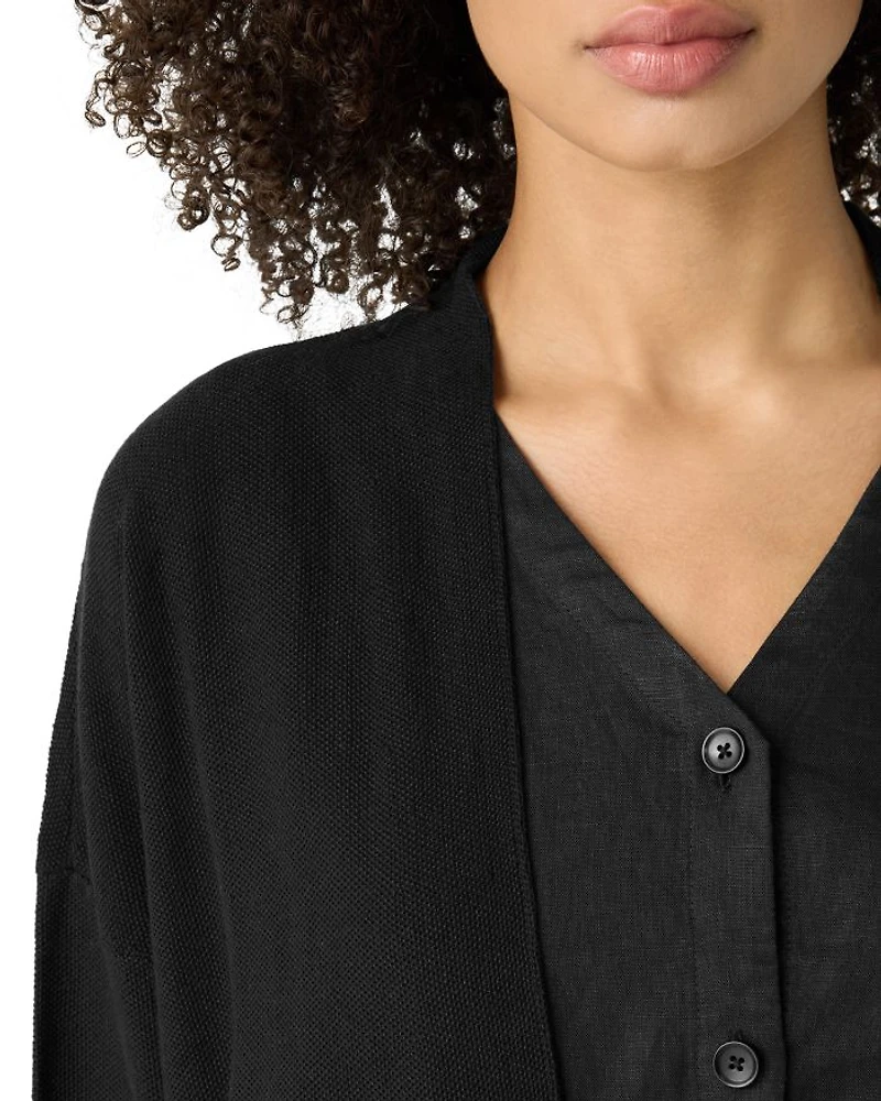 Linen Cotton Long Cardigan