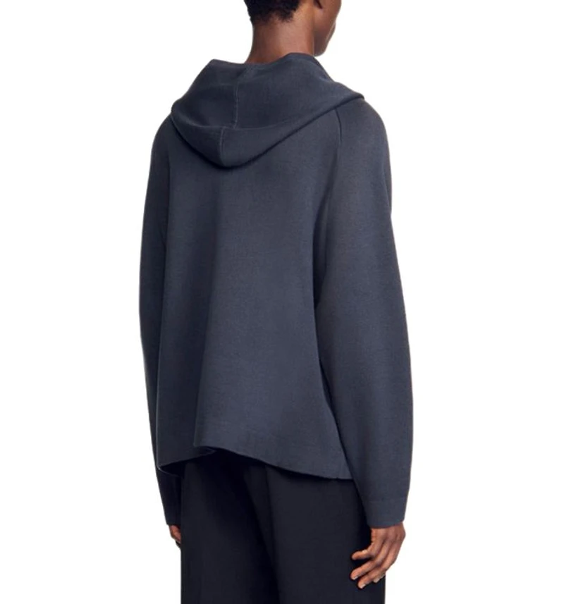 Hooded Zip Cardigan