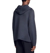 Hooded Zip Cardigan