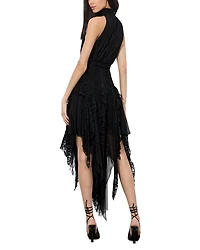 Marzita Lace Asymmetrical Hem Dress