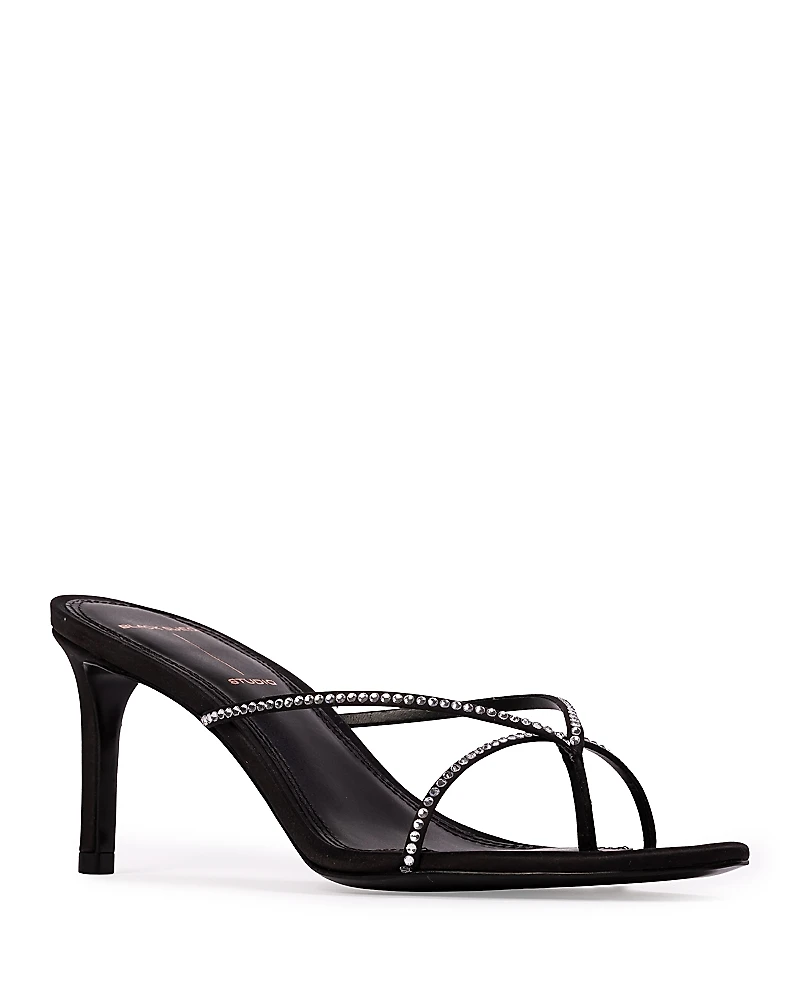 Black Suede Studio Women's Jade High Heel Sandals