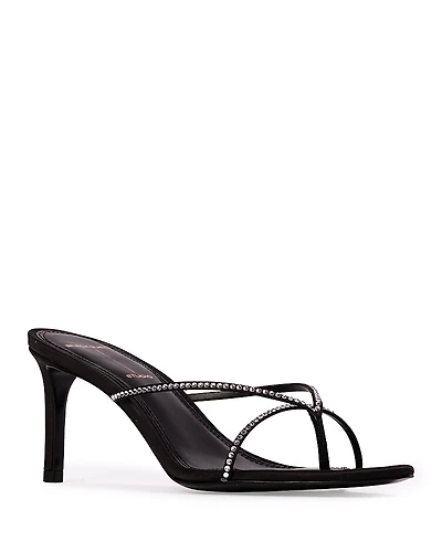 Black Suede Studio Women's Jade High Heel Sandals