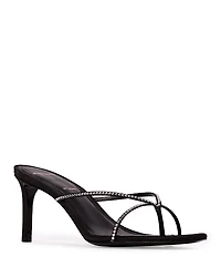 Black Suede Studio Women's Jade High Heel Sandals